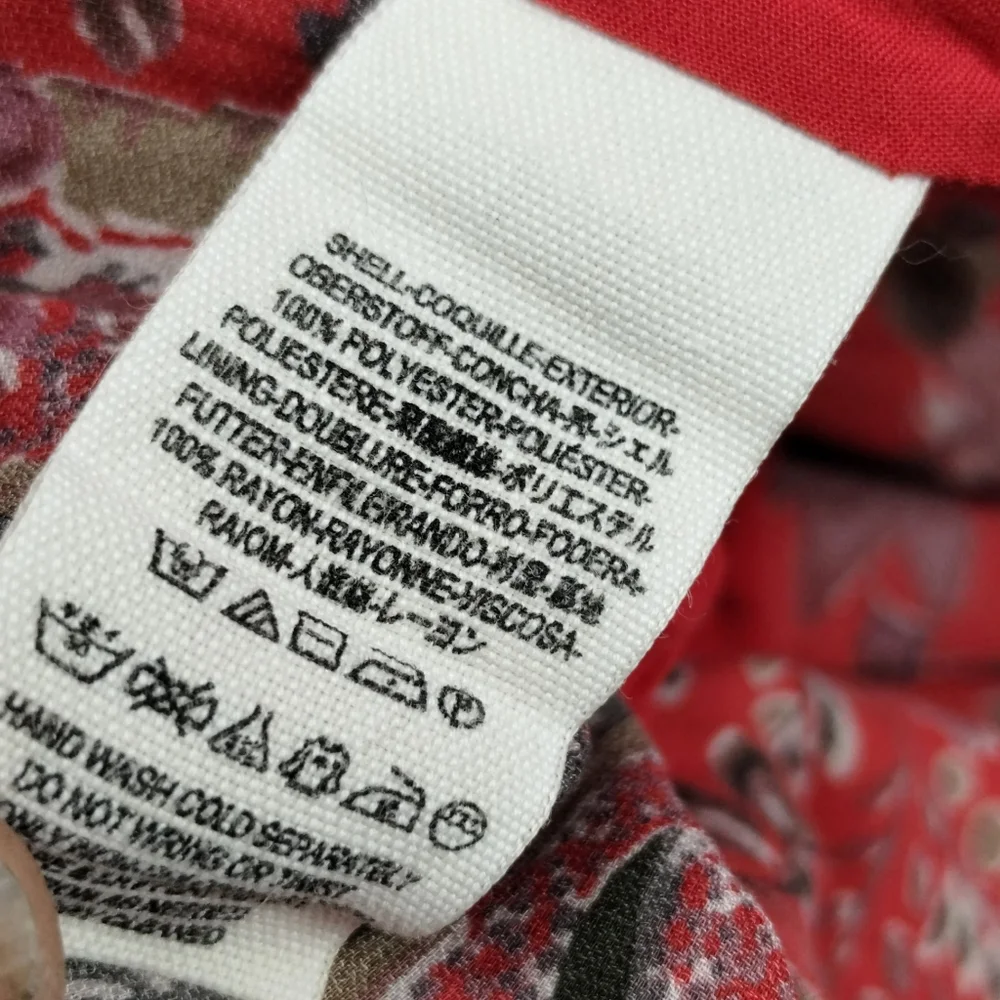 Free People Red Rain‎ or Shine Paisley Tunic Top
